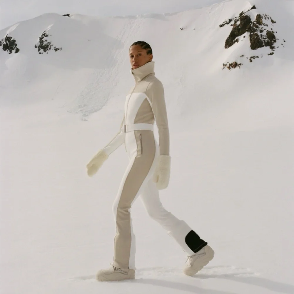 Cordova Badia Belted Colorblocked Straight Ski Suit